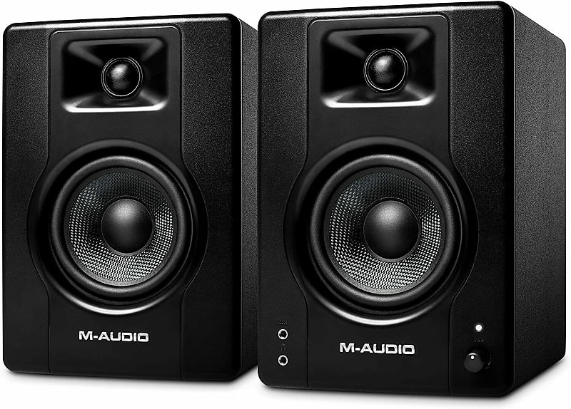 M-Audio  BX4 120-Watt Powered Desktop Computer Speakers/Studio Monitors! image 1
