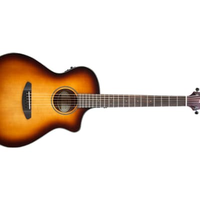 Breedlove Discovery Series Concert Sunburst CE Hollow Body Acoustic-Electric Guitar Ovangkol/Sitka Spruce - DSCN14CESSMA3 - Clearance image 2