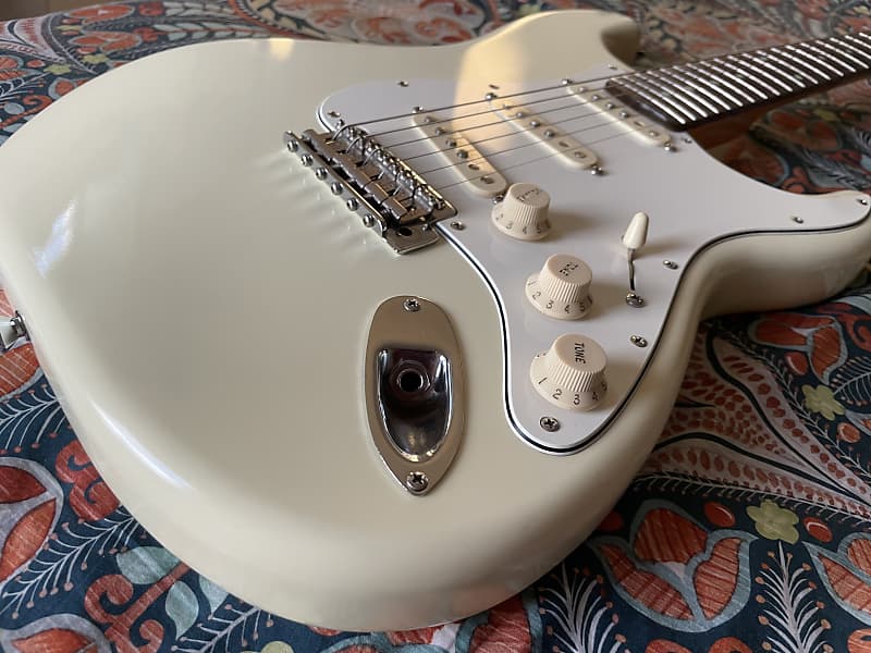 Edwards E-SE-87R/LT VW Stratocaster 2003-2007 Vintage White 2003-2007  Vintage White | Reverb