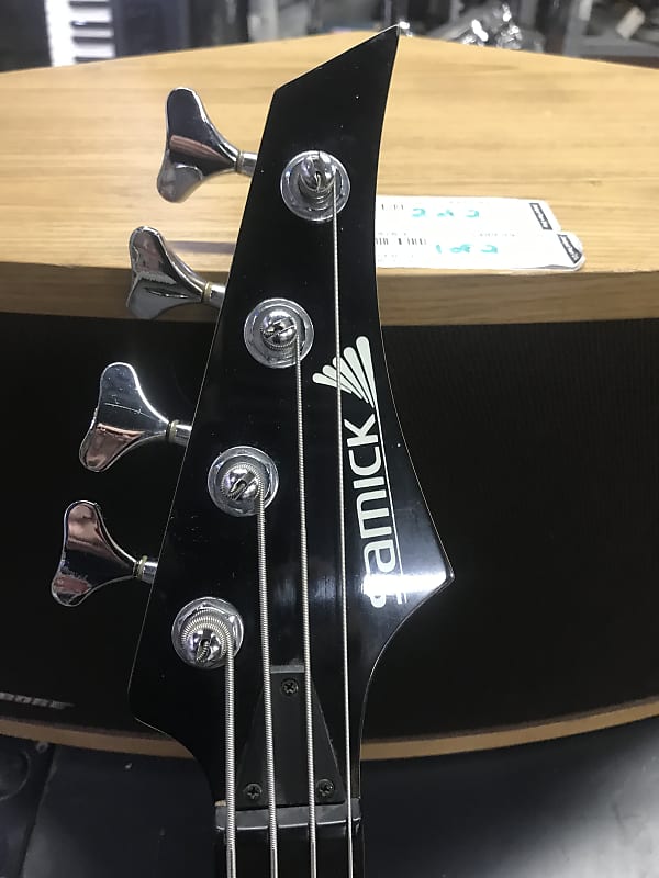 【現状品】Samick 4弦ベース　ブラック Samick Bass 4 String Black | Reverb