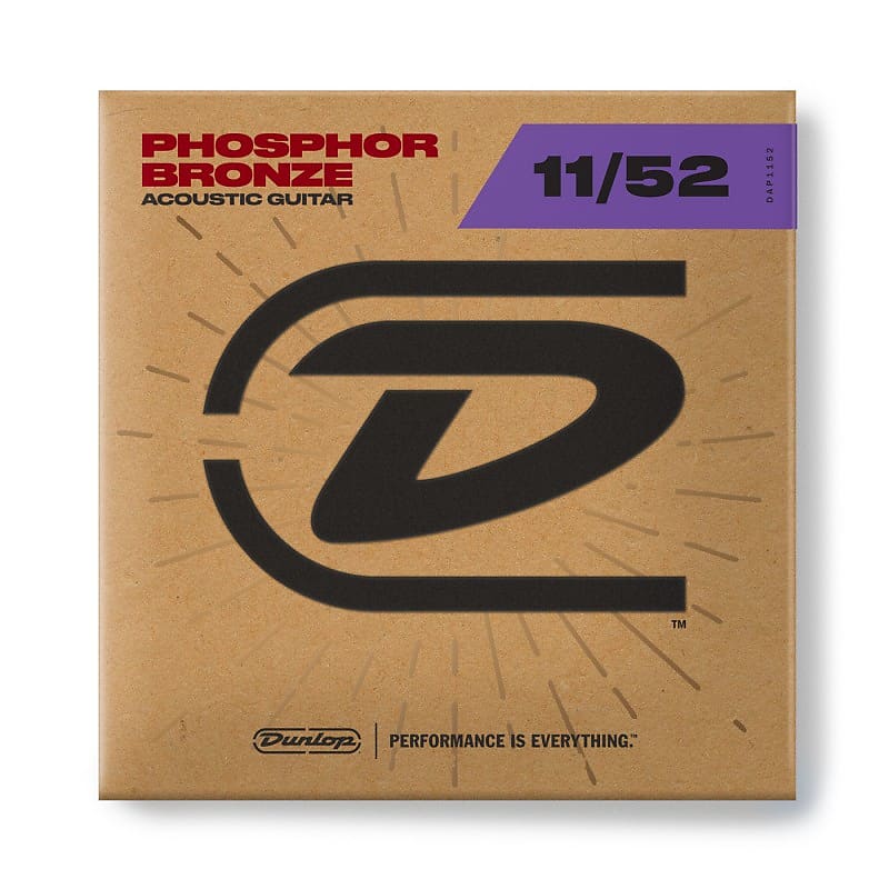 Cuerdas Acústica Dunlop Phosphor Bronze 11-52 image 1