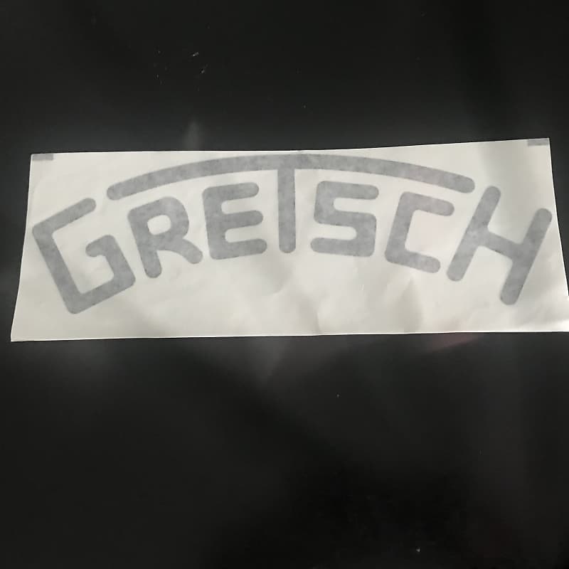 Gretsch Brodkaster Bass Drum Logo DECAL BLACK Reverb