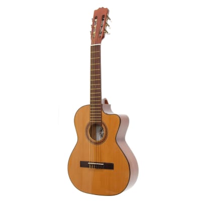 Paracho Elite DEL RIO Classical Requinto Acoustic Guitar, Natural image 2