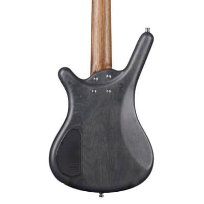 Warwick Pro Series Corvette Standard 5 String Bass Guitar - Nirvana Black Transparent Satin image 2
