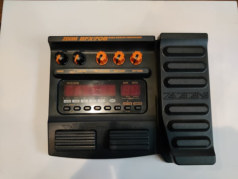 Zoom BFX708 2000 Vintage Multi Effect Bass Pedal Mint Reverb