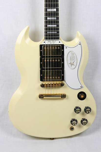 Gibson Custom Shop Les Paul SG Custom RI VOS 3 Pickups 2011 Alpine White / Gold HW image 1