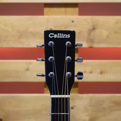 Collins CDISLH - BK - Black Linkshänder Westerngitarre Lefthand image 10