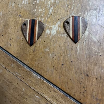 New Wood Guitar Picks Necklace Wood Guitar Picks Professional TropicalMoonMusic Brand Wood Necklace Guitar Picks To Connect To Necklace Or To Play Or Both image 2