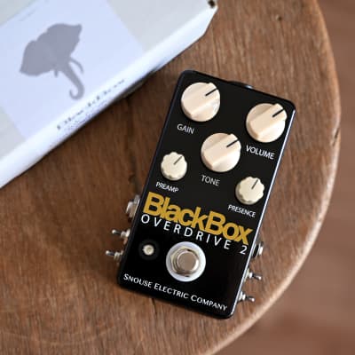 Snouse Electric Co BlackBox Overdrive 2 Stage Pro Mod 2023 - 100% analog  and hand-wired w. 3 switchable circuits