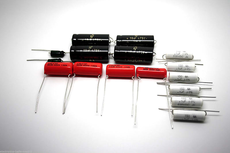 CAPACITOR KIT FOR FENDER PROAMP 5C5 MODEL TUBE AMP Reverb
