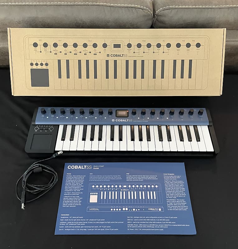 Modal Electronics COBALT5S 5-Voice Extended Virtual Analog Synthesizer 2022  - Present - Blue / Black