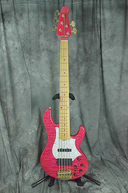 Lakland SL55-69 Tetsuya Signature Model See Thru Pink
