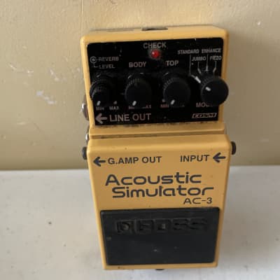 Boss AC-3 Acoustic Simulator (Dark Gray Label) 2006 - Present - Yellow for sale
