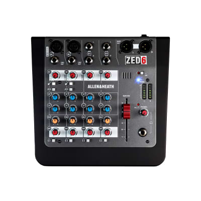 Allen & Heath ZED-6FX Compact 6-Input Mixer w/ Effects | Reverb