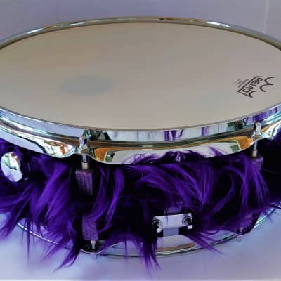Sound Percussion 14" x 5" Purple Furry Snare Drum image 2