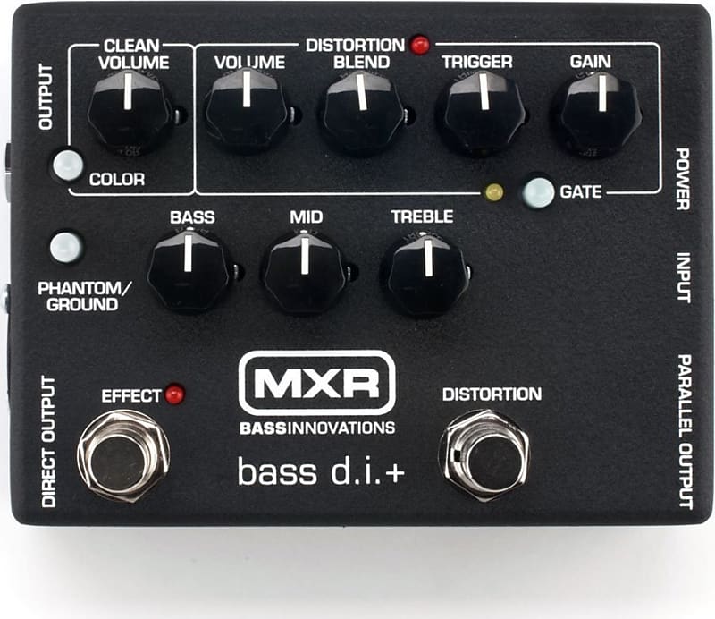 MXR M80 Bass DI+ Direct Box Pedal with Distortion | Reverb