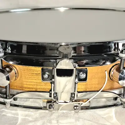 MARTIAL PERCUSSION  Pancake piccolo snare drum  mulberry natural satin image 6