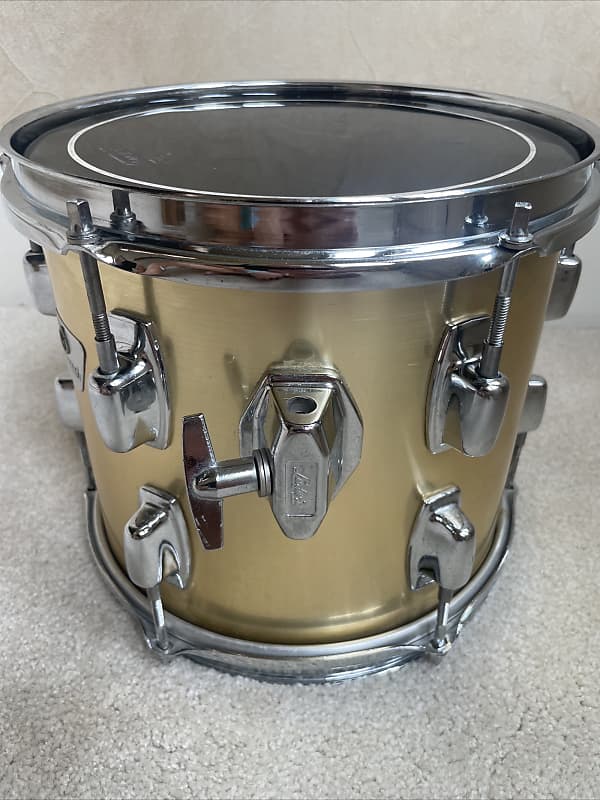 Ludwig  Rocker 10” Mounted Tom Drum 80s Gold Silk image 1