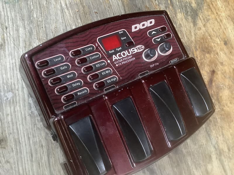 DOD Acoustec Acoustic Guitar Preamp FX Processor Reverb
