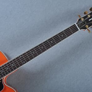 2016 Yamaha Hollow Body Electric Guitar AES 1500 Transparent Orange- Flame Maple Body w/Hardcase image 7