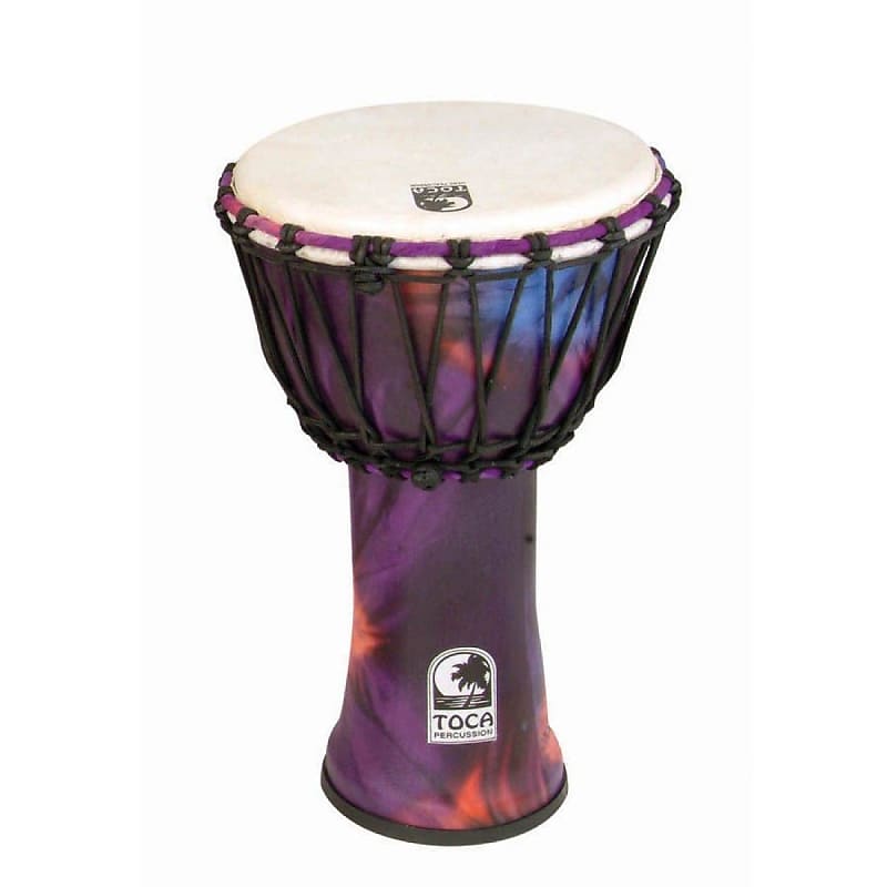 Toca Percussion SFDJ-7WP Synergy Freestyle Rope-Tuned Djembe - 7" image 1