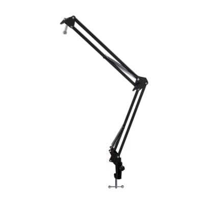 Blue Yeti Microphone (Blackout) with Boom Arm Stand, Pop Filter and Shock  Mount 663701798616