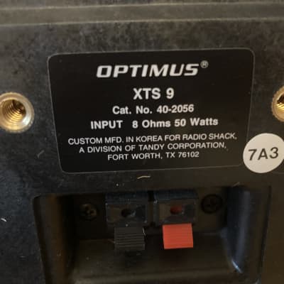 Optimus/ Radio Shack XTS 9 Indoor Outdoor Speakers with Mounts 50w 8ohm EXC Ship Tomorrow - Black image 3