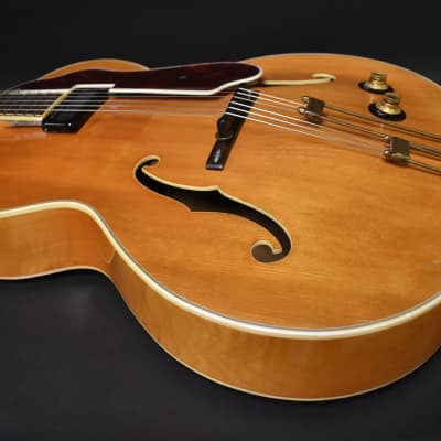 c. 1950s Epiphone DeLuxe "Emperor" Natural Finish Archtop w/OHSC image 10