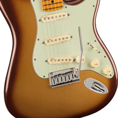 Fender American Ultra Stratocaster Electric Guitar Mocha Burst w/ Premium Hardshell Case image 2