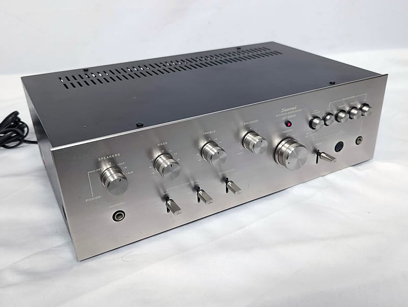 Sansui AU-4400 Integrated Stereo Amplifier - Gunmetal | Reverb