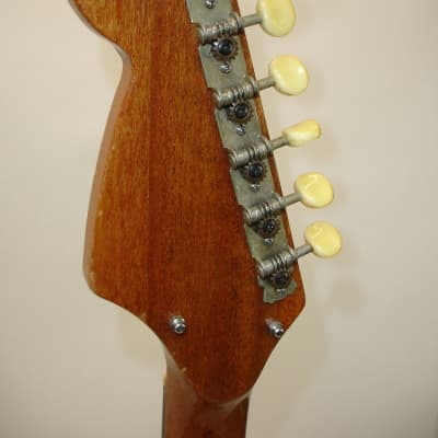 Vintage 1960's Kingston Model 3 Electric Guitar Red Sunburst image 11