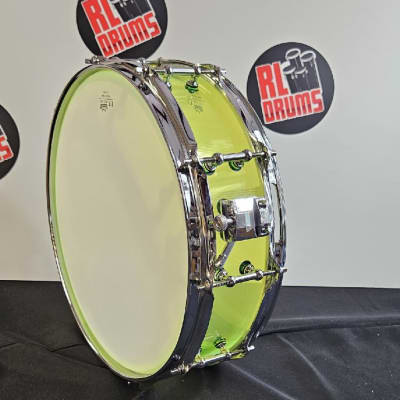 Piccolo Snare RL Drums RL14x4-FG 2023 - Fluorescent green acrylic image 2