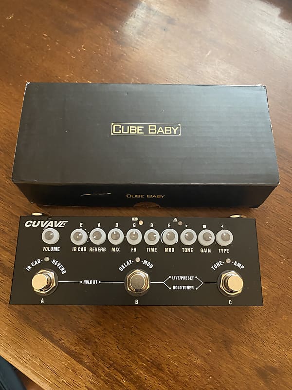 Cuvave Cube Baby Rechargeable Multi Effects Pedal w/support Reverb