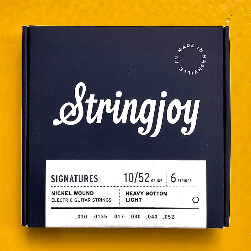 Stringjoy Signatures | Heavy Bottom Light Gauge (10-52) Nickel Wound Electric Guitar Strings image 1