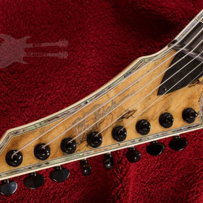 B.C. Rich Shredzilla 8 Prophecy Archtop Fanned Frets Left Handed Spalted Maple SZA824FFSMLH 2020 Spa image 8