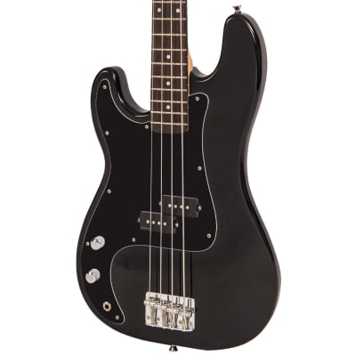Vintage V40 Coaster Series Bass Guitar ~ Left Hand Gloss Black image 2