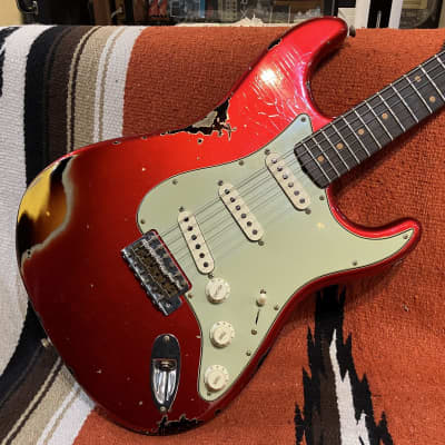 Fender Custom Shop LTD 1962 Stratocaster Heavy Relic Aged Candy Apple Red over 3Tone Sunburst [SN CZ568582] (01/29) image 2