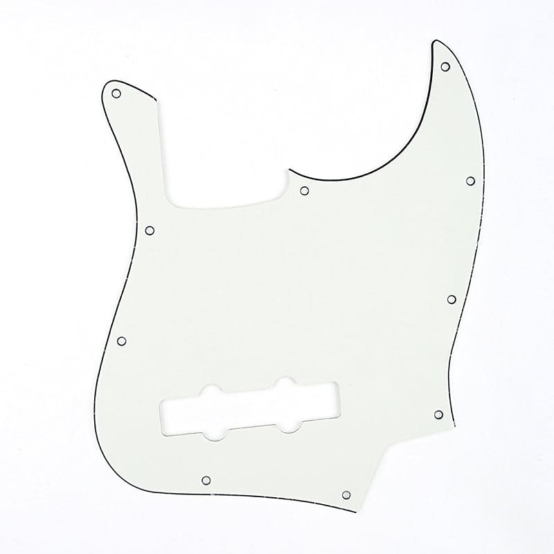 White Standard Jazz Bass Guitar Pickguard - USA/Mexico (MIM) | Reverb