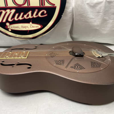 National Delphi Resophonic Resonator Acoustic Guitar with Highlander Pickup + Case 1999 -- Local Pickup Only image 14