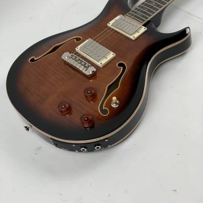 PRS Paul Reed Smith SE Hollowbody II Piezo Electric Guitar Black Gold Burst + PRS Hard Case BRAND NEW image 6