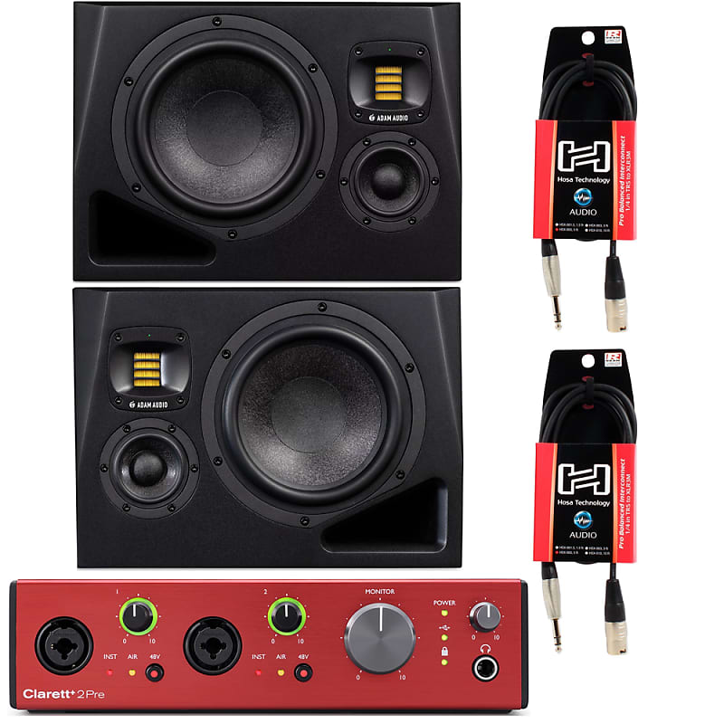 ADAM Audio A8H 8-Inch Studio Monitor Speakers w/ Focusrite | Reverb