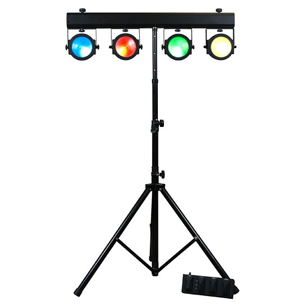 American DJ DOTZ-TPAR-SYSTEM (4x) Par Lights w/ Bar Stand, Foot Controller image 1