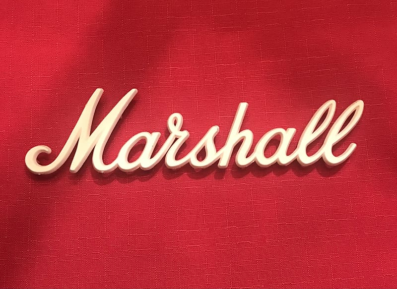 Marshall Marshall amp logo 1980s - White | Reverb