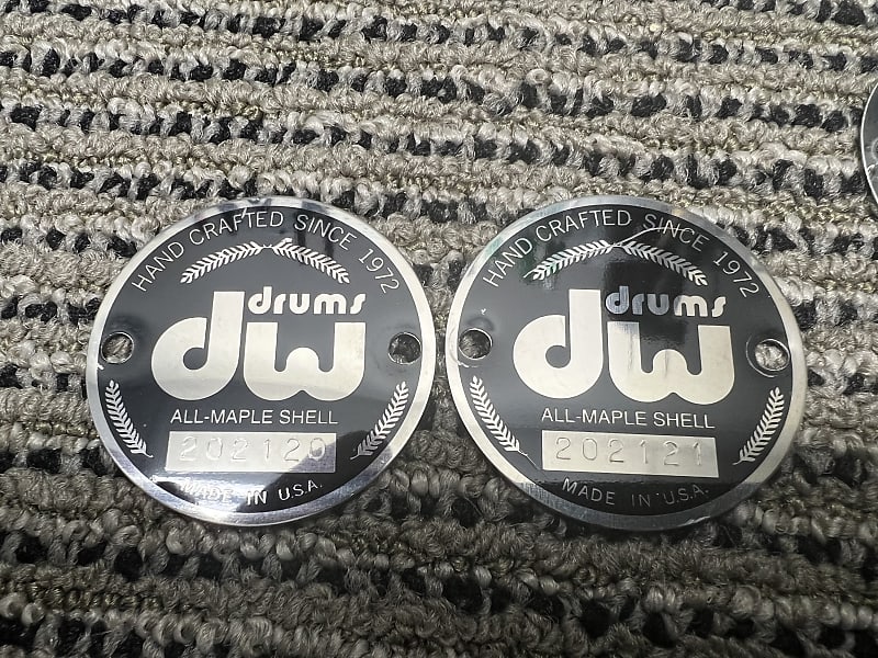 4 DW Collector’s drum badges 1990s Reverb