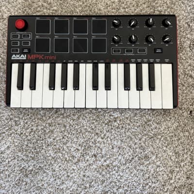 Akai MPK Mini MKII 25-Key MIDI Controller 2014 - Present - Red with Black Keys