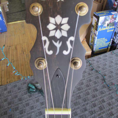 Washburn B120K 5-String Banjo Natural Distressed image 3