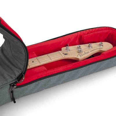 Gator Cases GT-BASS-GRY Transit Series Bass Guitar Gig Bag with Light Grey Exterior image 8