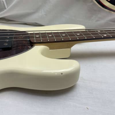 Ernie Ball Music Man StingRay sting ray stingray3 3 EQ HH 4-string Bass with Case 2007 - White / Matching Headstock / Maple neck / Rosewood fingerboard image 7
