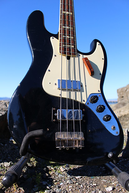 Electra Jazz "Long Necker" Bass No. 2273 1970's Jet Black image 1