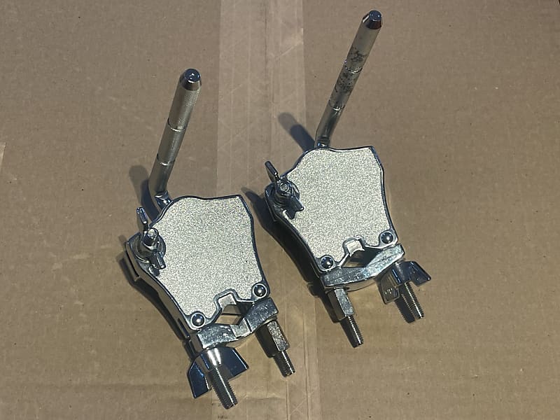 DW Larm Tom Mounts 2000s Chrome Reverb